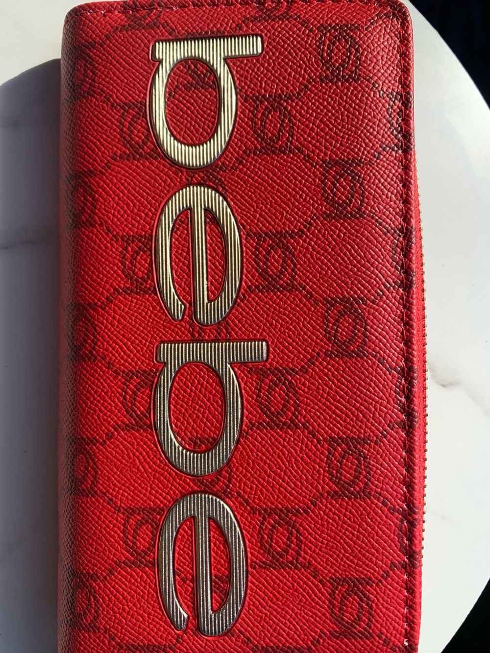 bebe Red Zip-Around Wristlet Wallet - Picture 11 of 13